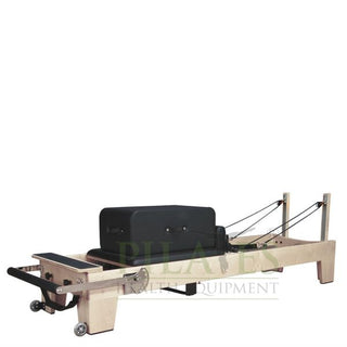 Signature Series MK II Pilates Reformer Bundle INCLUDING Jump Board, Long Box, Non-Slip Standing Platform + Upholstered Platform [Black] (Carriage Height 39cm)