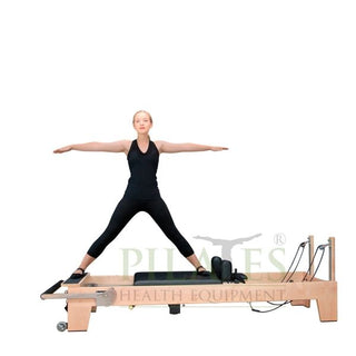 Signature Series MK II Pilates Reformer Bundle INCLUDING Jump Board, Long Box, Non-Slip Standing Platform + Upholstered Platform [Black] (Carriage Height 39cm)