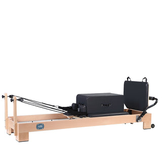 Apollo Home Series Pilates Reformer Bundle INCLUDING Jump Board, Long Box + Upholstered Platform [Black] (Carriage Height 32CM)