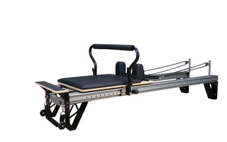 Performance Series MK III Pilates Reformer WITH SLIDING FOOTBAR including Jump Board, Non-Slip End Step + Slim Lined Upholstered Platform (Carriage Height 24CM)