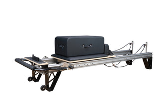 Performance Series MK III Pilates Reformer WITH SLIDING FOOTBAR including Jump Board, Non-Slip End Step + Slim Lined Upholstered Platform (Carriage Height 24CM)