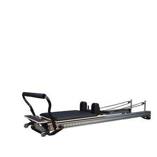 Performance Series MK III Pilates Reformer WITH SLIDING FOOTBAR including Jump Board, Non-Slip End Step + Slim Lined Upholstered Platform (Carriage Height 24CM)