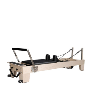 Signature Home Series Pilates Reformer Bundle INCLUDING Jump Board, Long Box + Non-Slip End Step [Black] (Carriage Height 39cm)