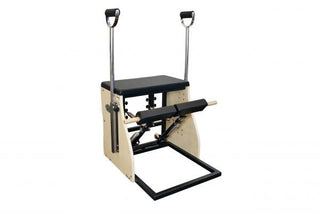 Combo Chair with Steel Frame [Black] with Resistance Bands [1 Pair]