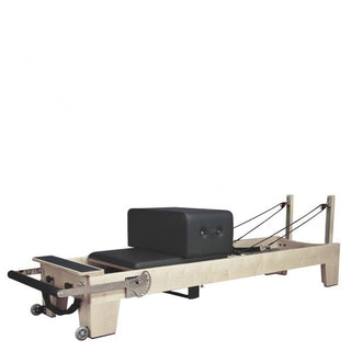 Signature Series MK II GROUP CLASS Pilates Reformer Bundle INCLUDING Jump Board, Long Box, Non-Slip Standing Platform + Upholstered Platform [Black] (Carriage Height 39cm)