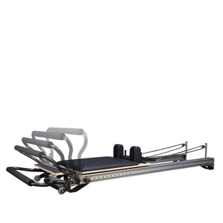 Performance Series MK III Pilates Reformer WITH SLIDING FOOTBAR including Jump Board, Non-Slip End Step + Slim Lined Upholstered Platform