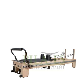 Signature Series MK II Pilates Reformer Bundle WITH SLIDING FOOTBAR including Jump Board, Long Box, Non-Slip Standing Platform + Upholstered Platform [Black](Carriage Height 39cm)