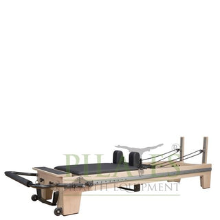 Signature Series MK II Pilates Reformer Bundle WITH SLIDING FOOTBAR including Jump Board, Long Box, Non-Slip Standing Platform + Upholstered Platform [Black](Carriage Height 39cm)