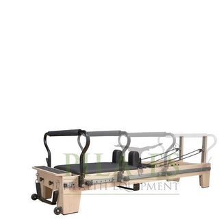 Signature Series MK II Pilates Reformer Bundle WITH SLIDING FOOTBAR including Jump Board, Long Box, Non-Slip Standing Platform + Upholstered Platform [Black](Carriage Height 39cm)