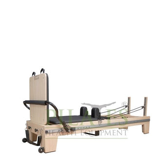 Signature Series MK II Pilates Reformer Bundle WITH SLIDING FOOTBAR including Jump Board, Long Box, Non-Slip Standing Platform + Upholstered Platform [Black](Carriage Height 39cm)