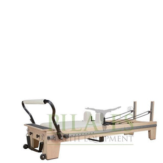 Signature Series MK II Pilates Reformer Bundle WITH SLIDING FOOTBAR including Jump Board, Long Box, Non-Slip Standing Platform + Upholstered Platform (Cream)(Carriage Height 39cm)